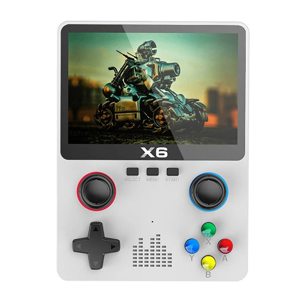 X6 Handheld Retro Games Console 10,000 Games 3.5" Screen Dual 3D Joystick, Supports two-Player Games 11 Emulators SNES MAME GBA GG Arcade Games