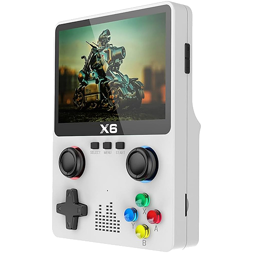 X6 Handheld Retro Games Console 10,000 Games 3.5" Screen Dual 3D Joystick, Supports two-Player Games 11 Emulators SNES MAME GBA GG Arcade Games